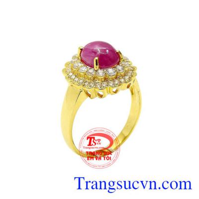 Nhẫn nữ ruby nữ hoàng