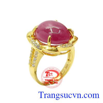 Nhẫn nữ ruby rực rỡ