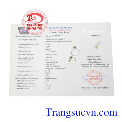 Nhẫn nữ Sapphire thành công
