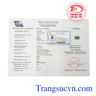 Sapphire cho mệnh mộc