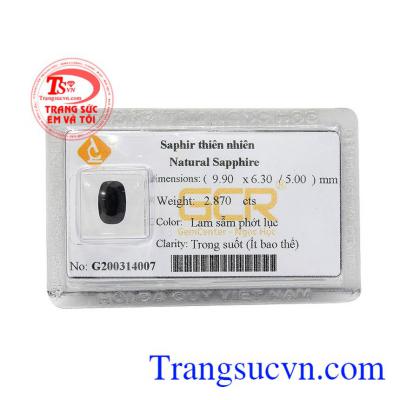 Sapphire tự nhiên là một sản phẩm đá ép vỉ màu sắc đẹp mắt, cao cấp.