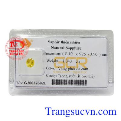 Sapphire vàng ép vỉ an yên