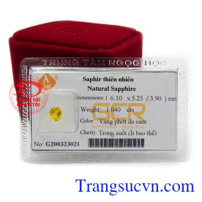 Ngoài ra, sapphire vàng còn có tác dụng mang lại bình an, may mắn, giải trừ những luồng khí tiêu cực cho ngươi đeo