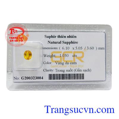 Sapphire vàng ép vỉ bền lâu