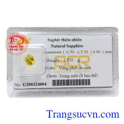 Sapphire vàng ép vỉ hoàn mĩ