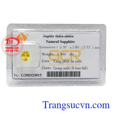 Sapphire vàng ép vỉ hy vọng