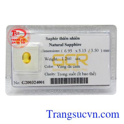 Sapphire vàng thiên nhiên đẳng cấp