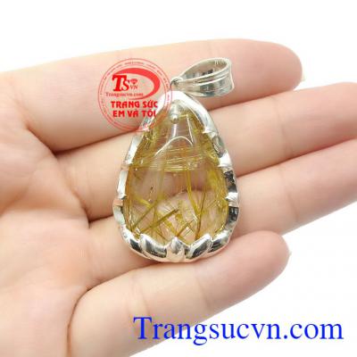 Sản phẩm mang lại sự may mắn, bình an cho chủ nhân mệnh Kim và Thủy,Thạch anh tóc vàng thịnh vượng