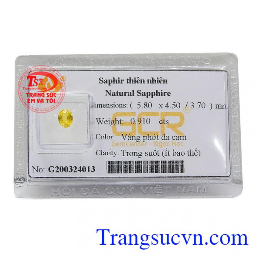 Sapphire vàng ép vỉ trung thành