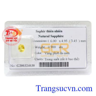 Sapphire thiên nhiên quyền lực mâng màu sắc của ánh mặt trời, là biểu tượng mang lại sự sáng suốt, minh mẫn và sư lãnh đạo khôn ngoan của con người