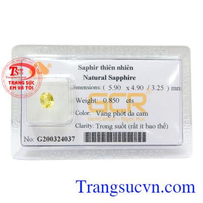 Sapphire vàng ép vỉ đẳng cấp không chỉ là viên đá mang lại tài lộc, may mắn và bình an mà nó còn có tác dụng củng cố địa vị và đẳng cấp của người đeo