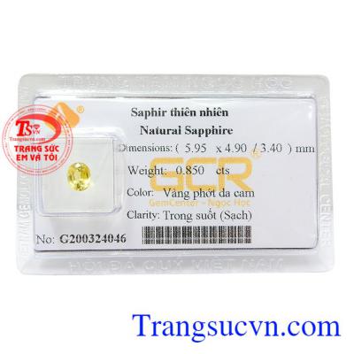 Sapphire vàng ép vỉ hoàn hảo