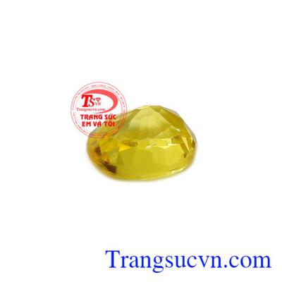 Vì vậy, Sapphire vàng ép vỉ may mắn thường được gắn lên các loại trang sức càng tôn lên vẻ đẹp và sức mạnh của nó.