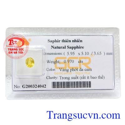 Sapphire vàng ép vỉ như ý giúp người đeo thoát khỏi những suy nghĩ tiêu cực, đem lại trí tuệ và tri thức