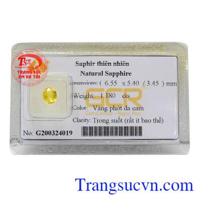 Sapphire vàng may mắn bình an