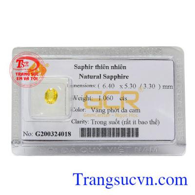 Sapphire vàng thiên nhiên ánh dương với vẻ đẹp lấp lánh của ánh mặt trời nên từ xa xưa đến nay đã rất được con người ưa chuộng.