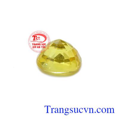 Sapphire vàng thiên nhiên hộ mệnh màu sắc đẹp, chất lượng cao, chế tác theo yêu cầu khách hàng