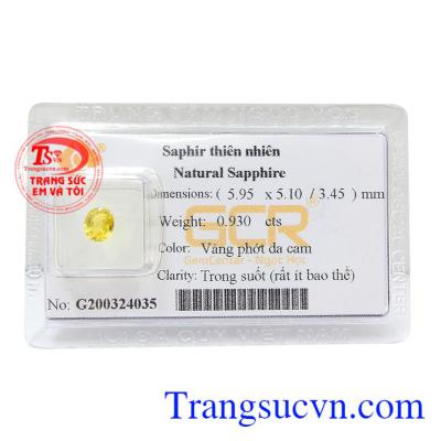 Sapphire vàng thiên nhiên thịnh vượng