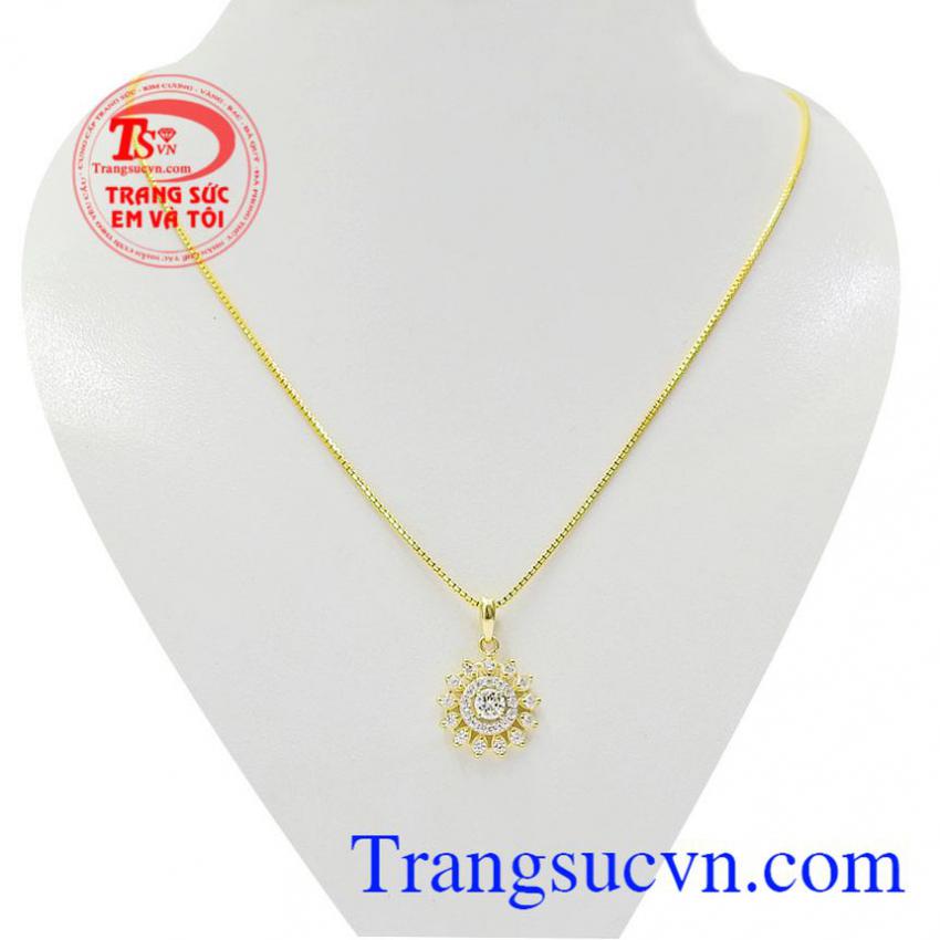 Bộ dây chuyền nữ vàng cá tính