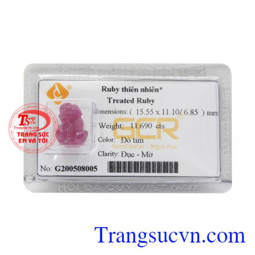 Tỳ hưu Ruby thiên nhiên