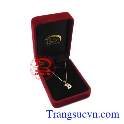 Bộ dây chuyền chữ B nổi bật được bảo hành chu đáo, có thể đặt chế tác và thiết kế theo yêu cầu. 