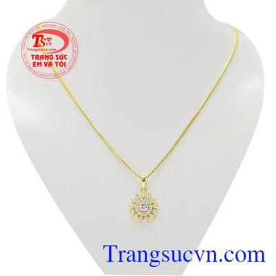 Bộ dây chuyền nữ vàng cá tính vàng màu 10k bền đẹp, chất lượng, kết hợp tinh tế và thời trang