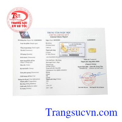 Sản phẩm hợp phong thủy, thích hợp cho người mệnh thổ và mệnh kim. Đá ép vỉ thạch anh vàng đẹp