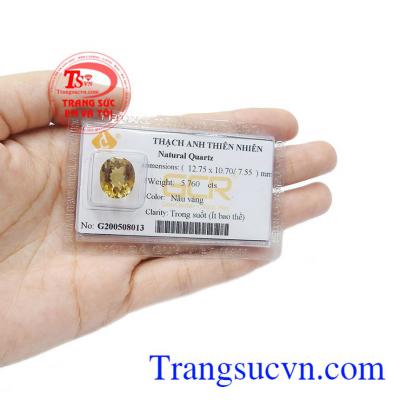 Kiểu dáng đẹp và tinh tế thích hợp để làm mặt dây và mặt nhẫn. Sản phẩm hợp phong thủy mang đến nhiều may mắn cho người dùng. Đá thạch anh ép vỉ sang trọng