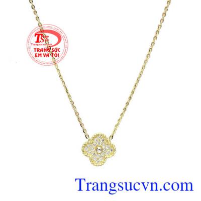 Dây chuyền hoa vàng may mắn