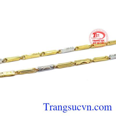 Sản phẩm có thể kết hợp cùng mặt dây vàng tây hoặc mặt dây đá quý,Dây chuyền nam danh vọng