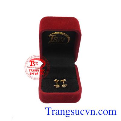 Hoa tai nữ vàng nhỏ xinh