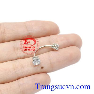 Sử dụng khuyên rốn bằng vàng giúp giảm thiểu dị ứng với kim loại, giúp bạn luôn tự tin khoe cá tính. Khuyên rốn độc đáo