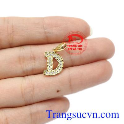 Mặt dây chữ D tinh tế Korea nhỏ xinh.