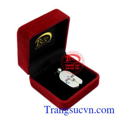 Mặt dây vàng trắng dũng mãnh vàng 10k