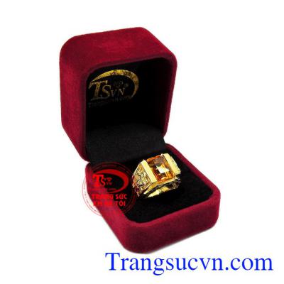 Nhẫn nam citrine tuổi Dần