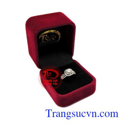 Nhẫn nữ vàng trắng say mê