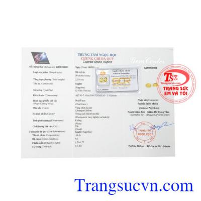 Sapphire vàng cặp