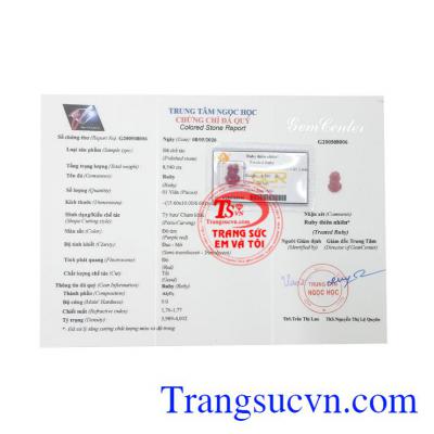 Tỳ hưu ruby hộ mệnh