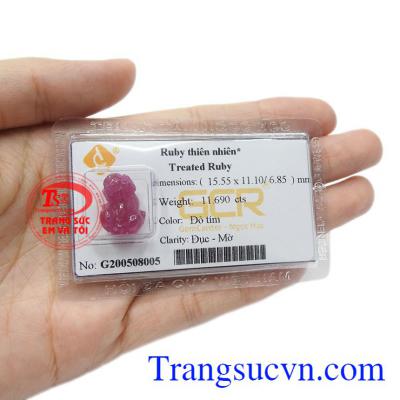 Tỳ hưu Ruby thiên nhiên uy tín