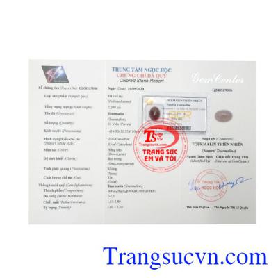 Viên Tourmalin hộ mệnh