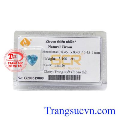 Viên Zircon phát lộc mang lại nhiều may mắn cho người dùng, có giấy kiểm định uy tín.