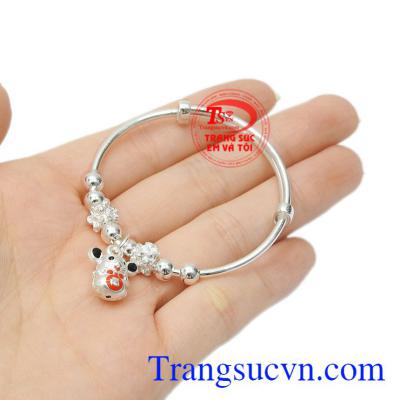 Vòng bạc tuổi Tý đáng yêu sự lựa chọn tuyệt vời dành cho trẻ.