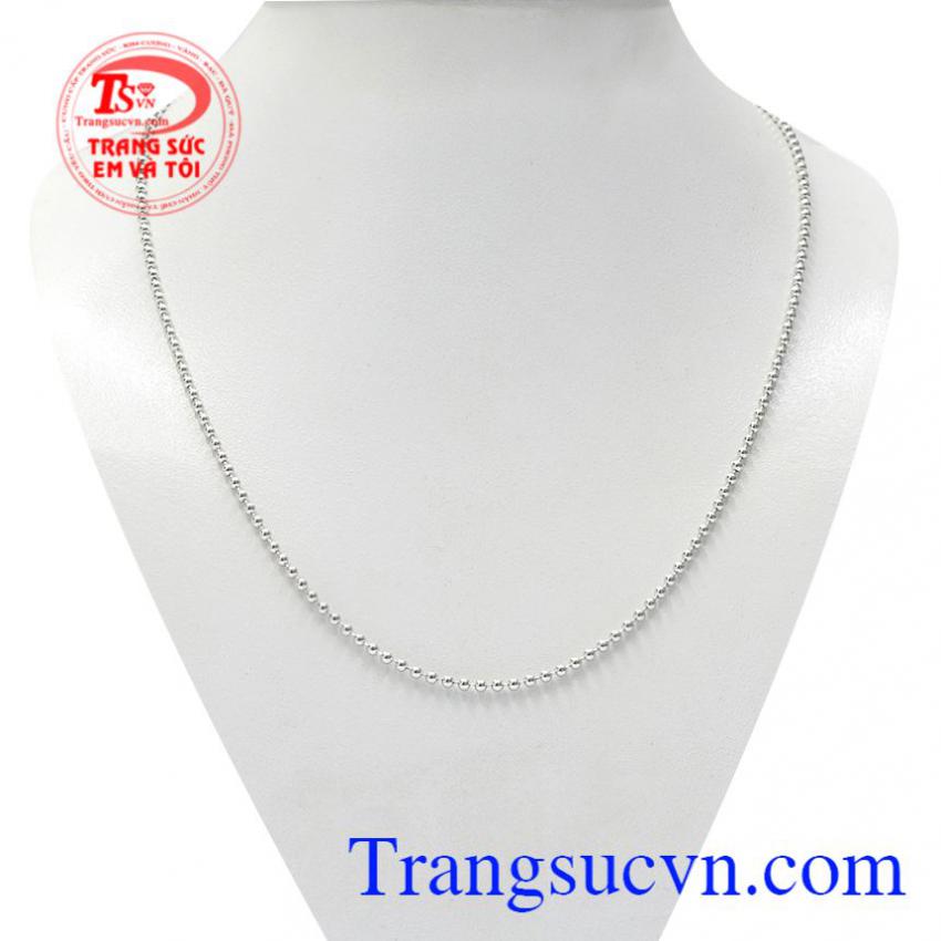Dây chuyền vàng trắng thanh lịch