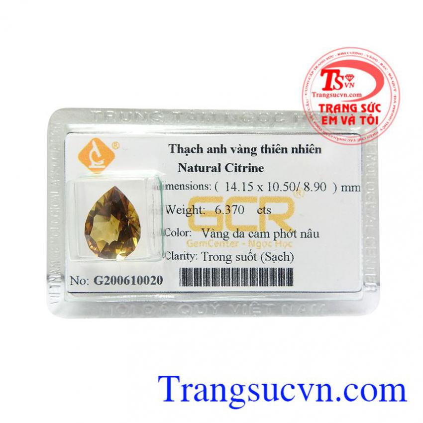 Viên thạch anh vàng đẳng cấp