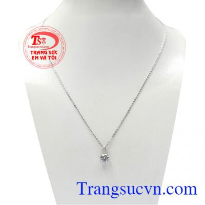 Bộ trang sức nữ vàng trắng dịu dàng