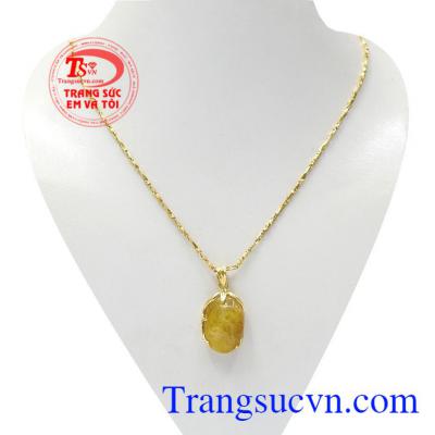 Bộ trang sức thạch anh tóc ấn tượng