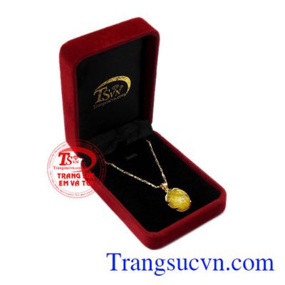 Bộ trang sức thạch anh tóc ấn tượng bảo hành uy tín, giao hàng toàn quốc.