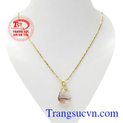 Bộ trang sức thạch anh tóc cao quý