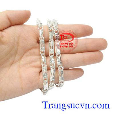 Dây chuyền bạc lãng tử đảm bảo chất lượng.