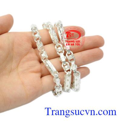 Dây chuyền nam bạc danh vọng chất lượng.